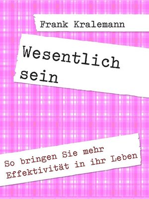 cover image of Wesentlich sein